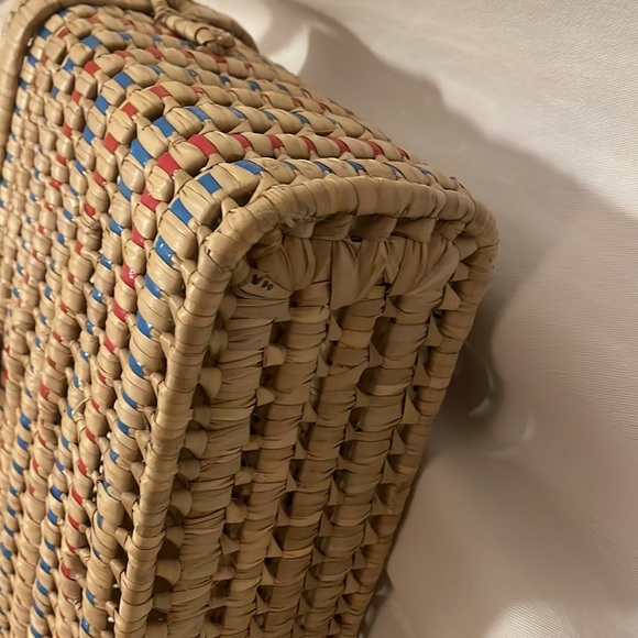 Vintage rattan picnic wine basket - Picture 3 of 3